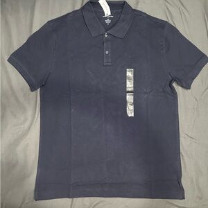 Banana Republic Men’s Navy Blue Polo Shirt – Classic Short Sleeve